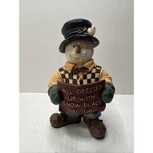The BOYDS Collection Resin 6" Snowman Figurine" Ralph P. Snowduds...." With Box